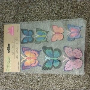 $1 if bundled butterfly stickers